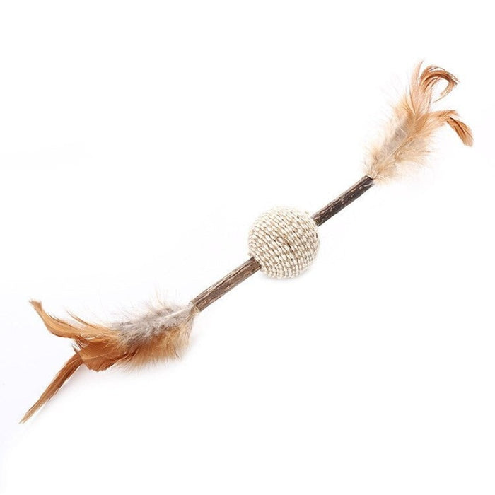 Toy Stick With Feathers