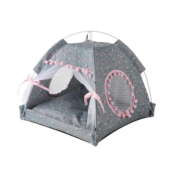 Foldable Cat Kennel Tent Bed