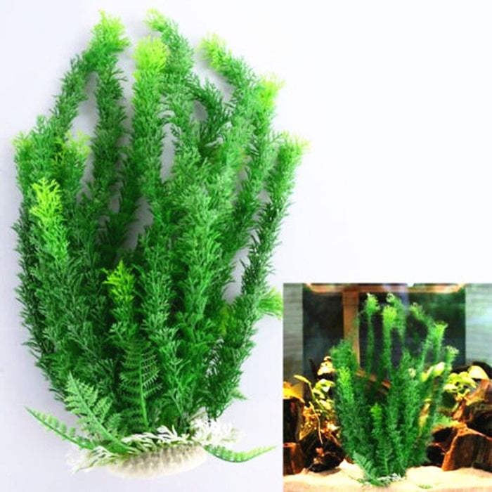 Green Artificial Plant Grass For Aquarium