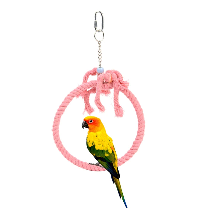 Playing Swing Rope For Birds Cage