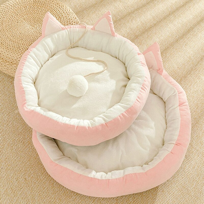 Round dog Cat Cushion Bed