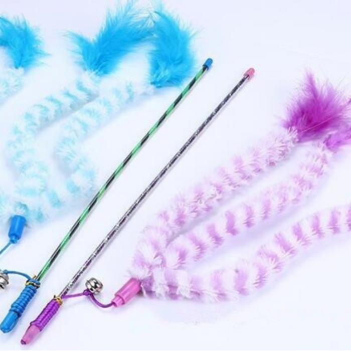 Soft Cat Feather Wand