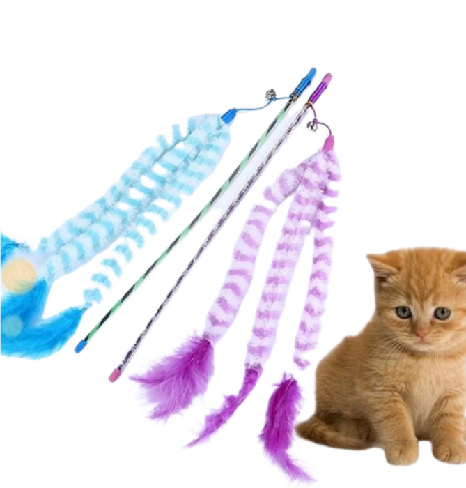 Soft Cat Feather Wand