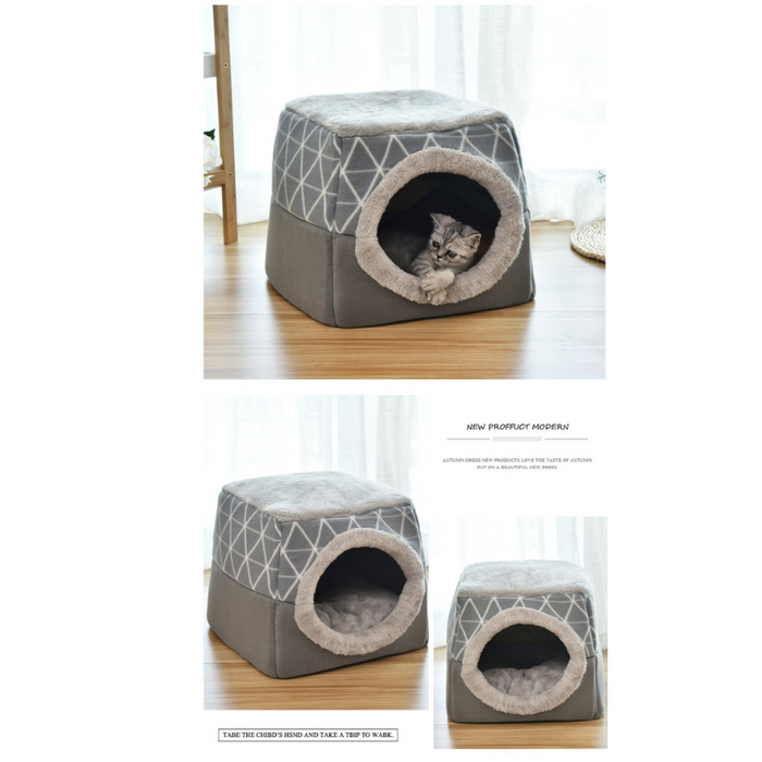 Cat Nest Space Capsule Bed Closed Cave Sleeping Mat Tent