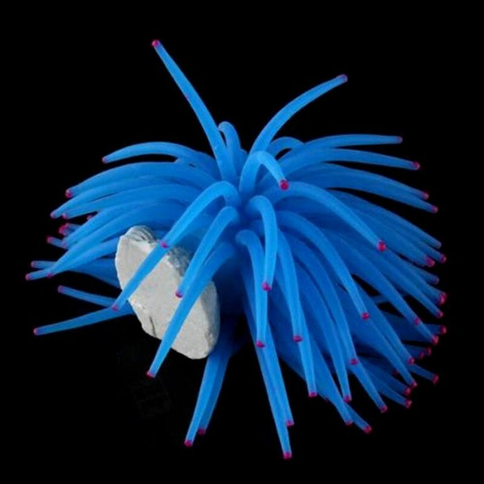 Artificial Silicone Anemone Sea Plant Ornament For Aquarium