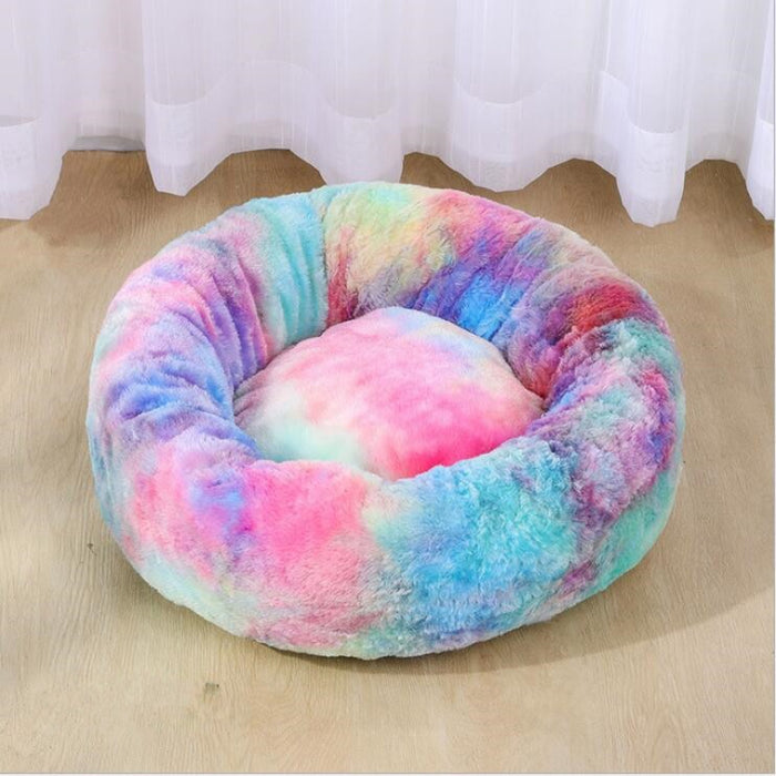Round Cat Colorful Bed