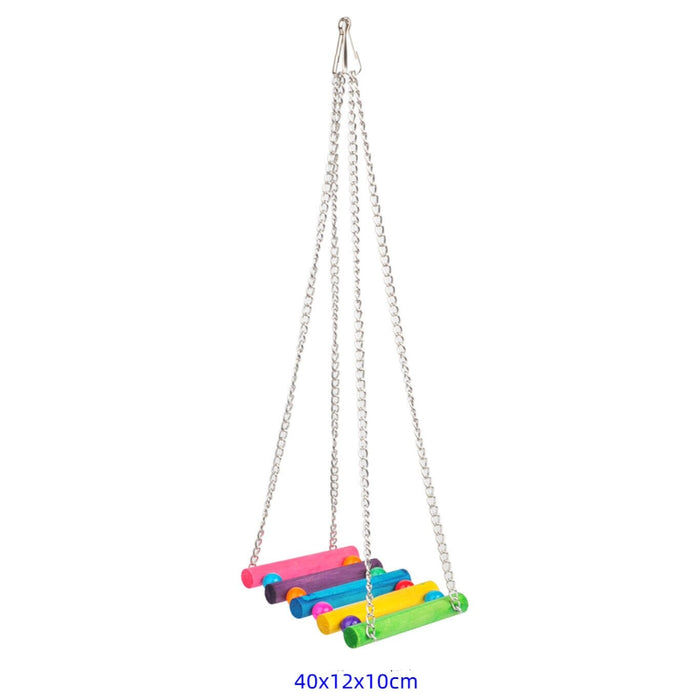Bird Toy Parrot Cage Swing Stand Pole