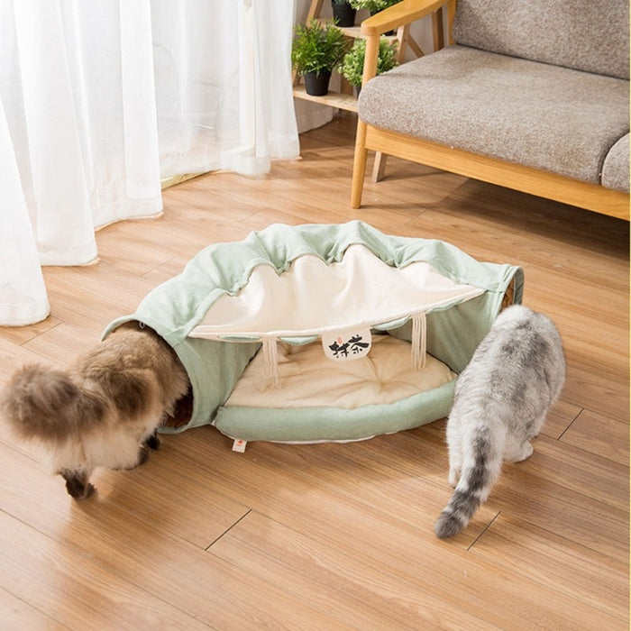 Collapsible Cat Tunnel Bed