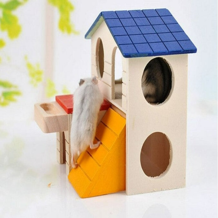 Wooden House Cage For Hamster