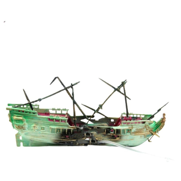 Wreck Sunk Ship Ornament For Aquarium