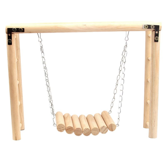 Wooden Hanging Swing For Birds