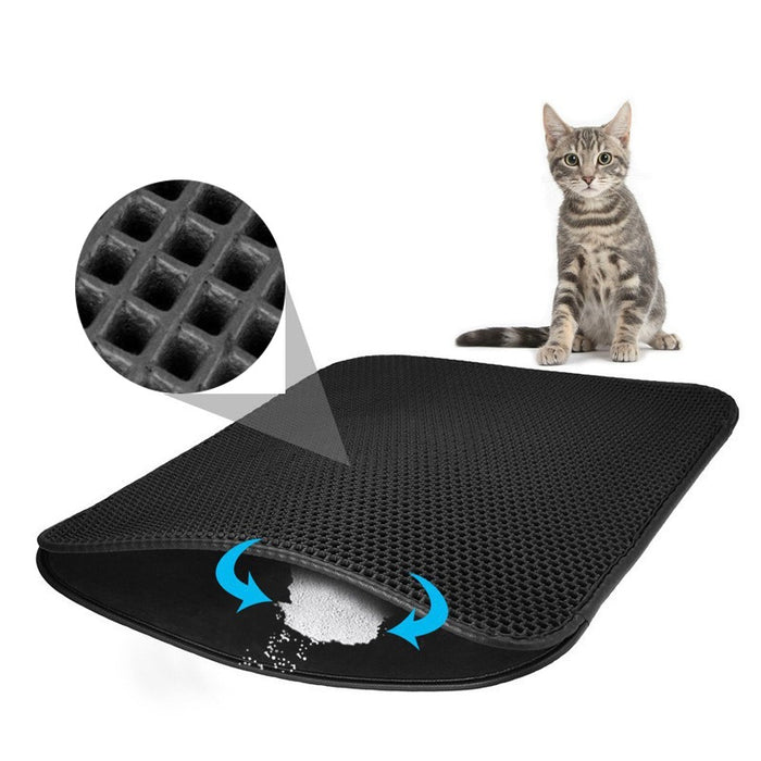 Double Layer Waterproof Pet Bed Mat With Litter Box