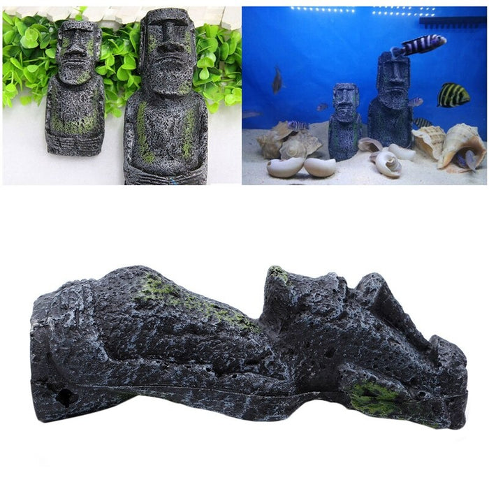 Easter Island Statue Ornament For Aquarium