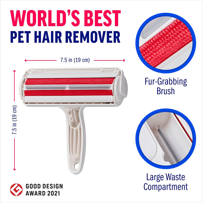 Pet Hair Remover | Portable, Multi-Surface Lint Roller & Animal Fur Removal Tool