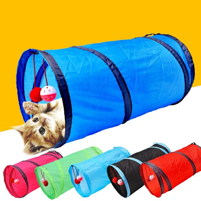 Foldable Cat Tunnel Toy