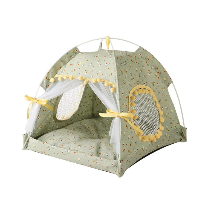 Foldable Cat Kennel Tent Bed