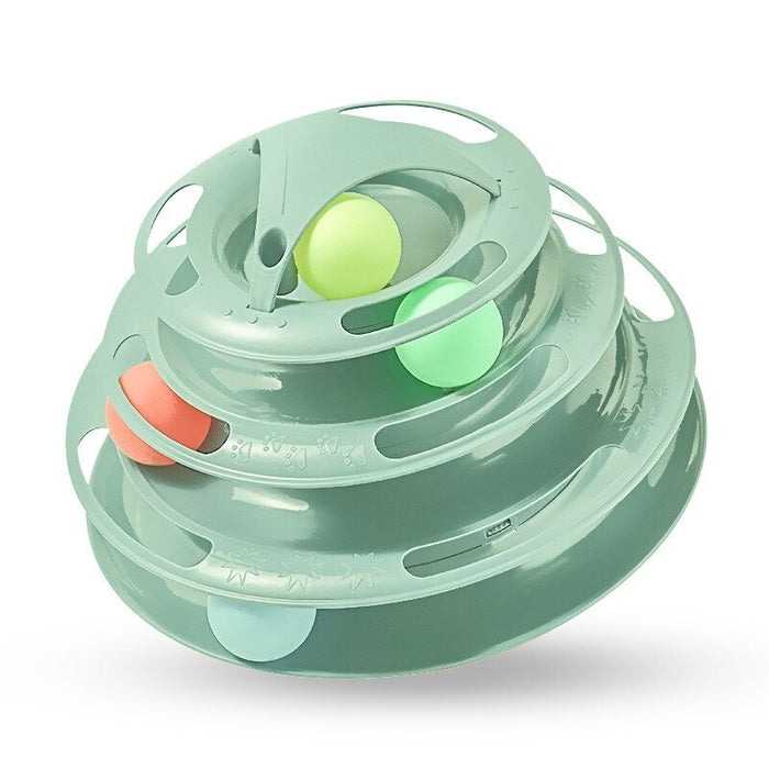 Four-Layer Cat Toys Turntable Ball