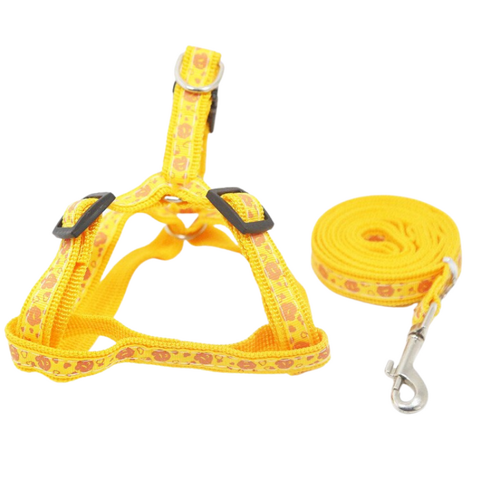 Adjustable Nylon Dog Harness and Leash Set