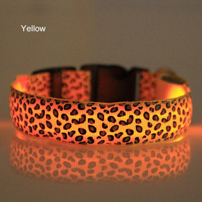Leopard Light Flash Collars