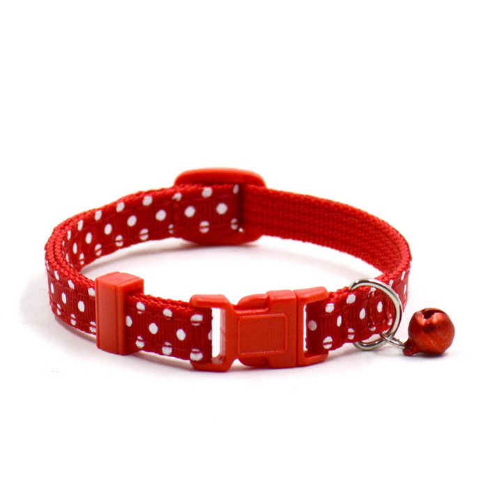 Polka Dot Print Dog Collars
