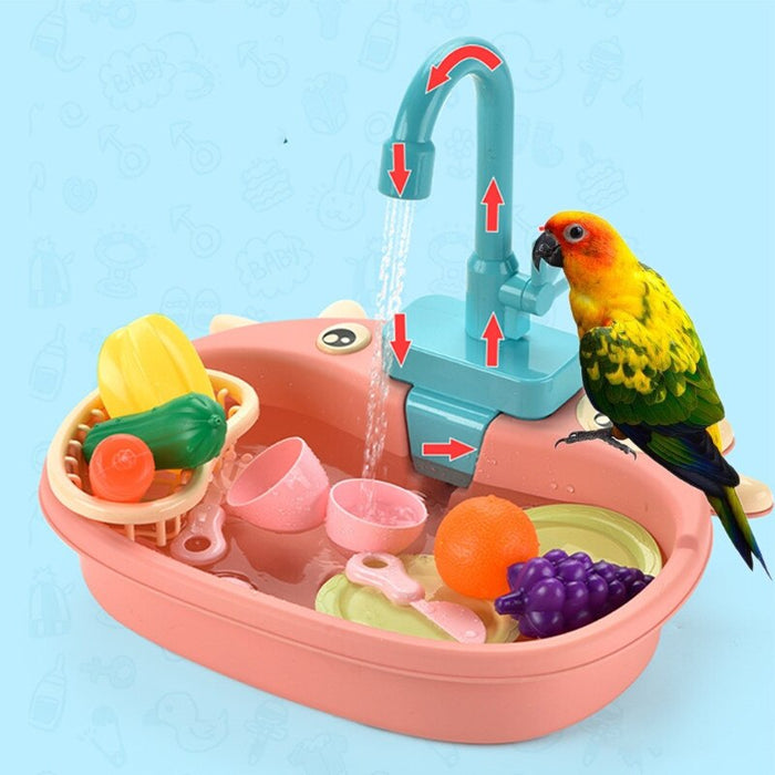 Kitchen Sink Dishwasher Bird Toy