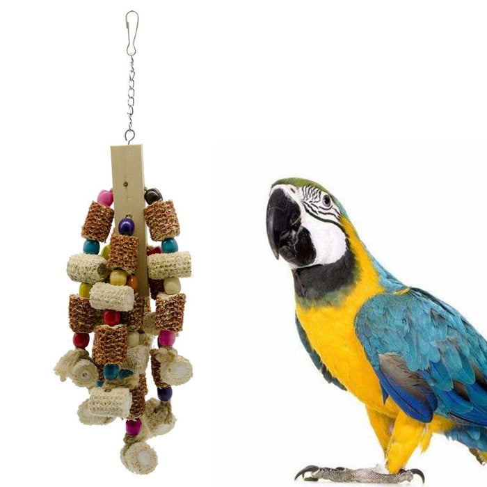 Block Knots Bird Toy