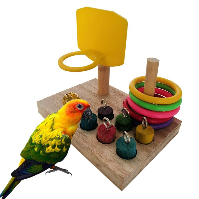 Wooden Box Bird Toy