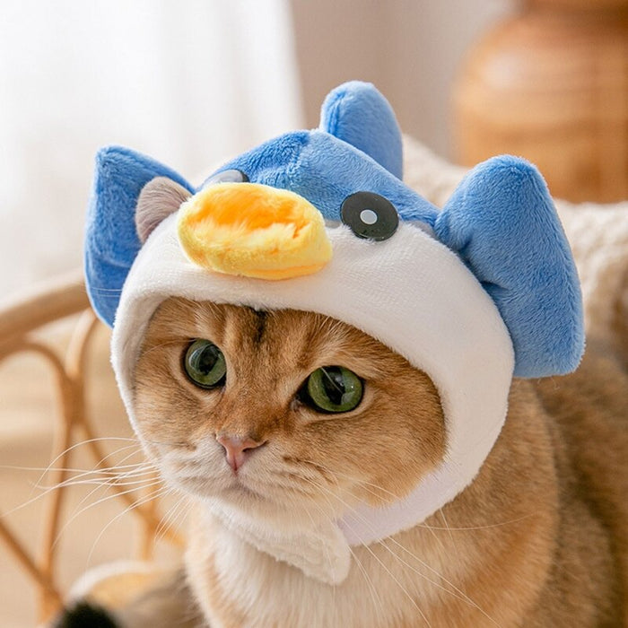 Warm Puffer Ears Cat Cap