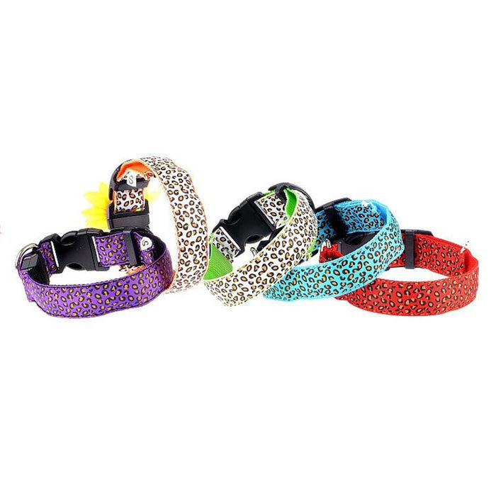 Leopard Light Flash Collars