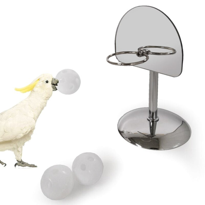 Basketball Hoop Toy For Birds