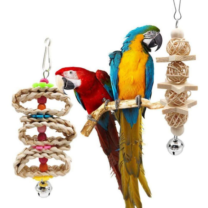 8 Pieces Birds Cage Toy Set