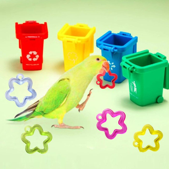 7 Piece Bird Training Toy Set