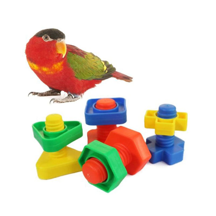 8 Pieces Parrot Training Chew Toys Set