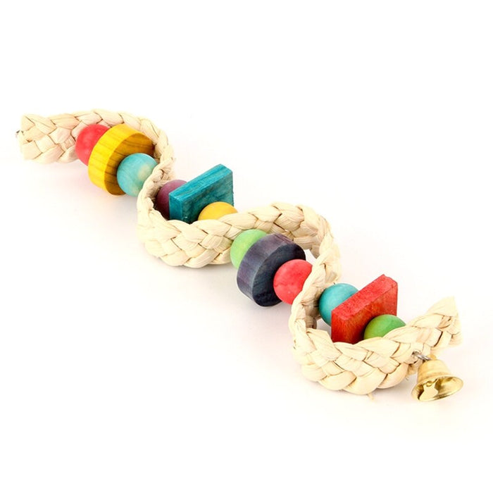 Colorful Wood Blocks Bird Toy