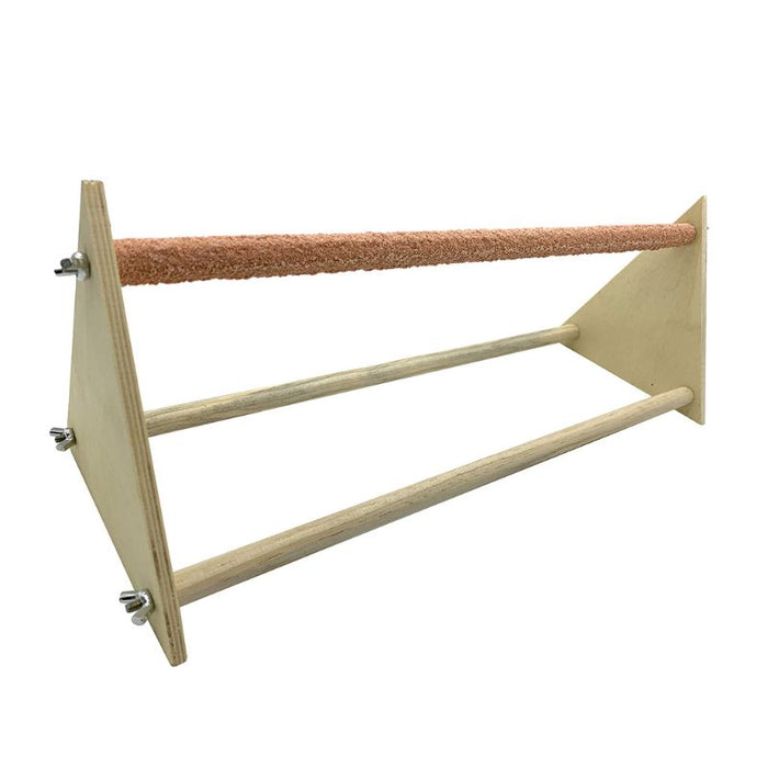 Triangle Hen Wood Stand For Birds