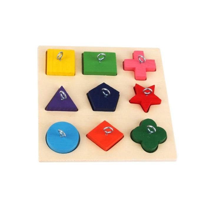 Colorful Wooden Block Bird Toy