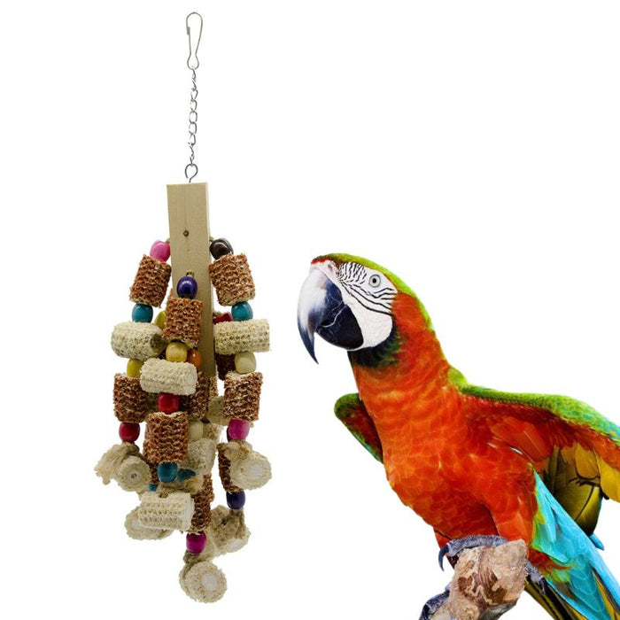 Block Knots Bird Toy