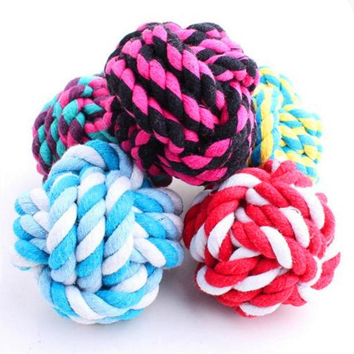Chew Toys Pets Rope Ball
