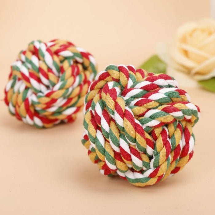 Chew Toys Pets Rope Ball