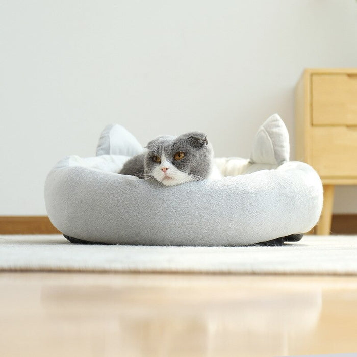 Washable Round Cat Bed