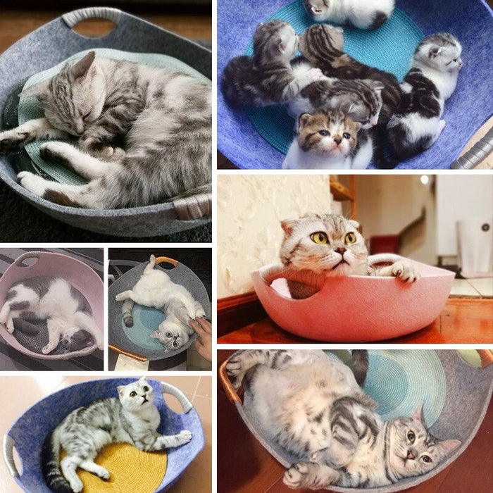 Removable  Mat Cat Pot Bed