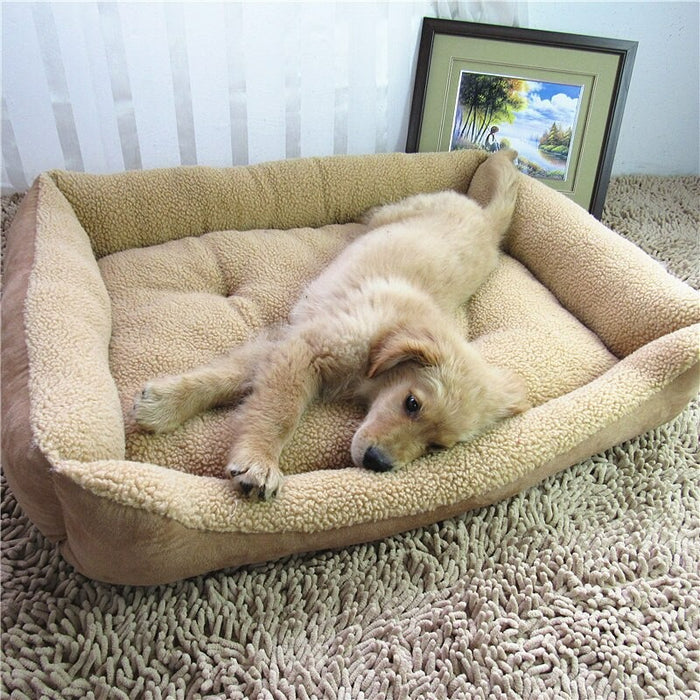 Sherpa Beds For Large Dogs | Chenille Sofa-Style Pet bed | High-loft orthopaedic cushion support