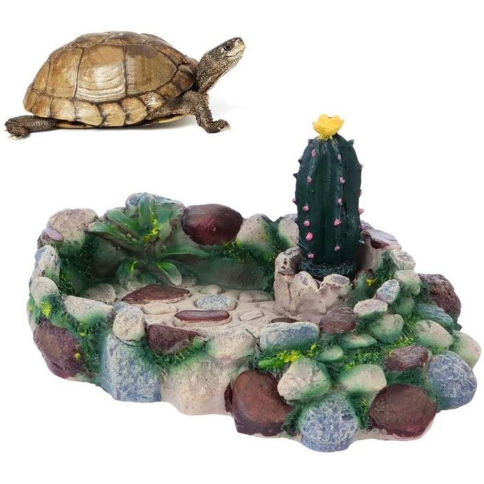 Reptile Food Bowl Ornament For Aquarium