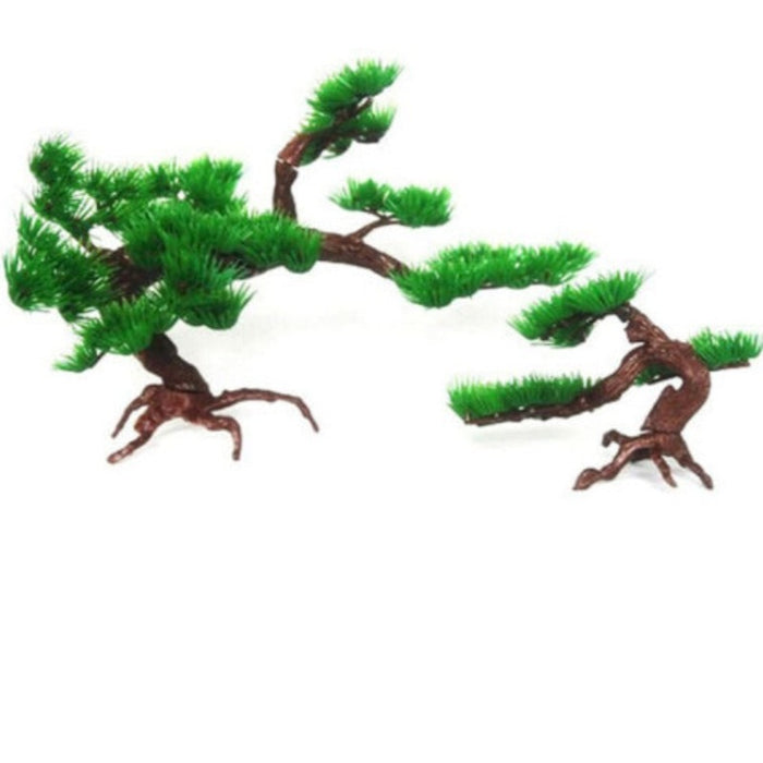 Pine Tree Plastic Ornament For Aquarium