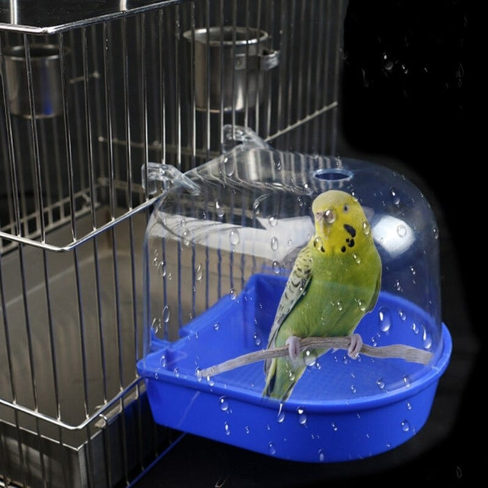 Transparent Bird Bathing Cage Box