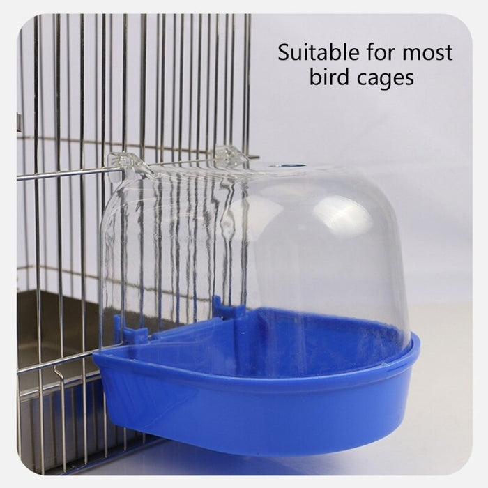 Transparent Bird Bathing Cage Box
