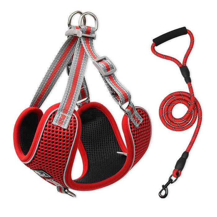 Breathable Pet Harness And Leash Set