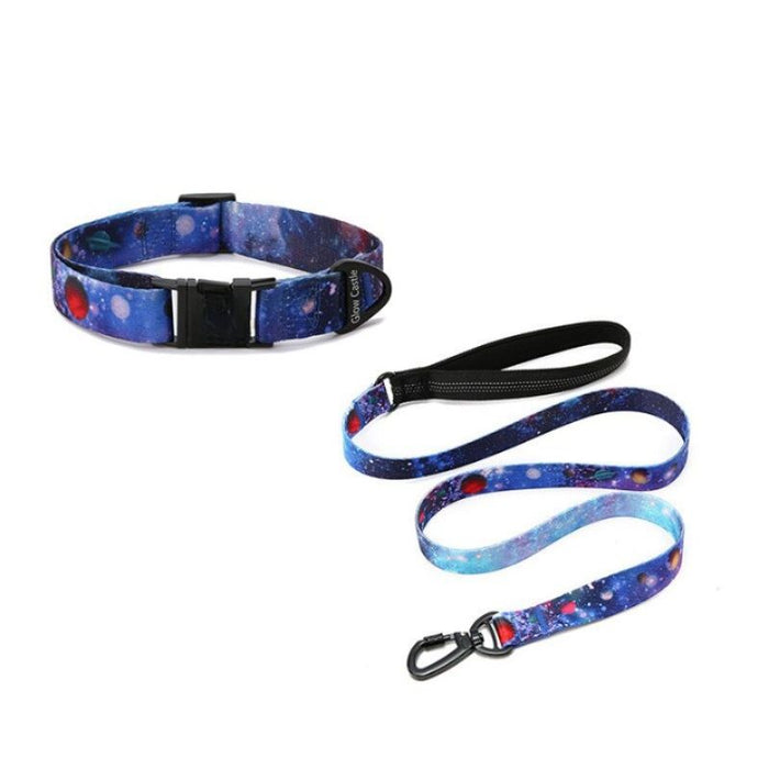 Aesthetic Pet Dog Collar And Leash Set