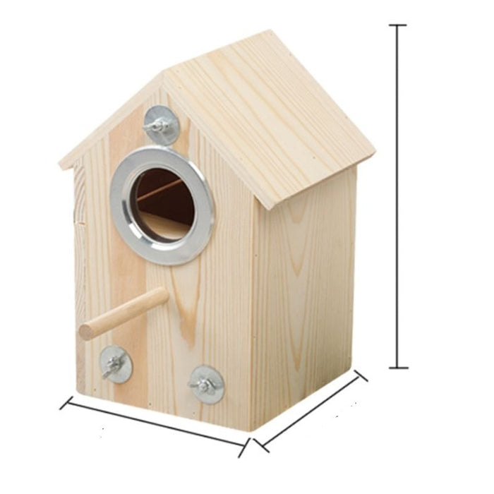 Wood Nest Breeding Box For Birds