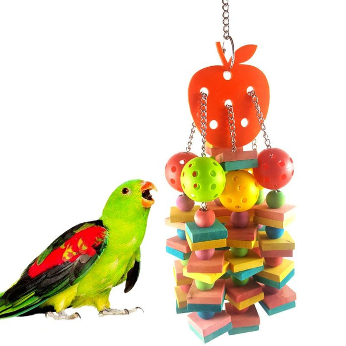 Wooden Blocks Parrot Chew Toy